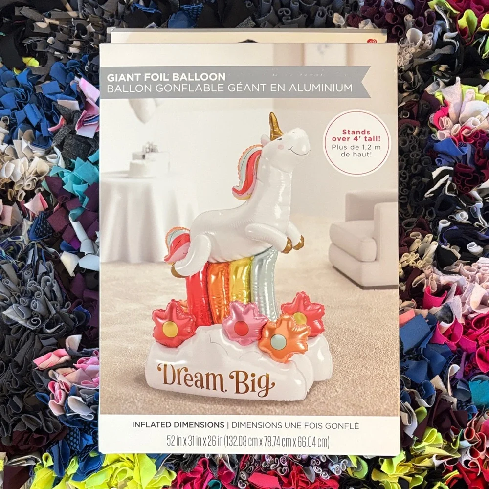 🆕American Greetings Giant Foil Unicorn Balloon